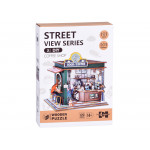 3D drevené puzzle – Kaviareň